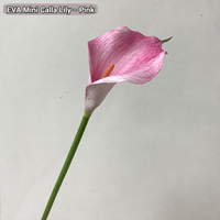 En stock – Nouvelle fleur artificielle HGA Calla Lily blanche sur tige, idéale pour centre de table de mariage, arrangement floral événementiel, OEM