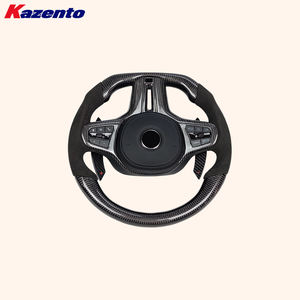 Volant pour <span class=keywords><strong>BMW</strong></span> Série 5 G30 18-24, carbone <span class=keywords><strong>Alcantara</strong></span> et palettes de changement de vitesse - Product Image 3