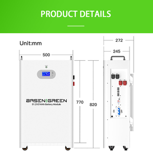 Basen EU kho 10000 + Chu kỳ sâu 15kwh Inverter LiFePO4 Pin 51.2V 300ah pin năng lượng mặt trời LiFePO4 Pin - Product Image 5