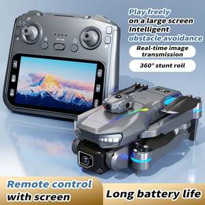 Dron Plegable AE19 sin Escobillas con Cámara 4K, Luces LED, Evitación Inteligente de Obstáculos, Transmisión de 3KM, Control Remoto Ajustable - Product Image 2