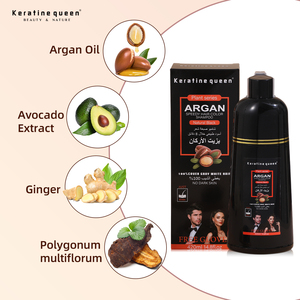 Shampoo colorant capillaire à l'huile d'argan pour <span class=keywords><strong>cheveux</strong></span> noirs et bruns, couvre les <span class=keywords><strong>cheveux</strong></span> <span class=keywords><strong>gris</strong></span> et blancs, sans tache sur la peau, pour hommes et femmes - Product Image 3