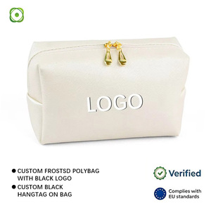 Bolsa de <span class=keywords><strong>Maquillaje</strong></span> de PU Duradera con Logotipo Personalizado, Estilo Dopamina, Portátil, Impermeable, Organizador de Cosméticos de Mano para Viaje - Product Image 1