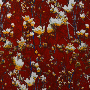 Tissu Offre Spéciale satiné soyeux imprimé numérique de motifs floraux personnalisés pour vêtements pour femmes - Product Image 3