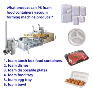 Giá thấp PS dùng một lần bọt thermocol tấm máy làm hoàn toàn tự động bọt tấm Máy tốc độ cao bọt thực phẩm khay máy - Product Image 5