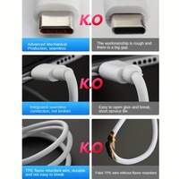 Câble USB Type C 6A 66W, câble de charge super rapide pour Mate 40 30 Xiaomi Samsung, câbles de charge rapide USB, câbles de données