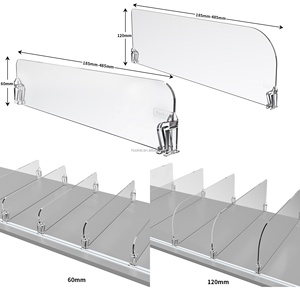Tùy chỉnh kệ tủ quần áo ngăn nhà máy nóng Bán kệ Pusher dược Acrylic Kệ Divider nhà sản xuất - Product Image 1