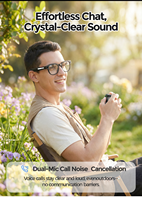 Gafas Inteligentes con Cámara Dual, Video 4K, Resistentes al Agua IP68, Control por Voz con IA para Aplicaciones de Audio y Control Táctil