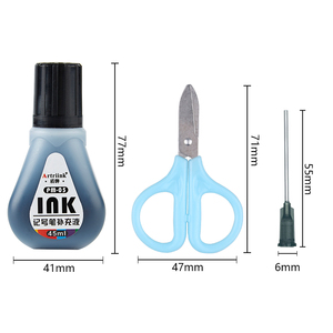 Recharge d'<span class=keywords><strong>encre</strong></span> personnalisée de grande capacité pour stylo doublure à séchage rapide Recharges de stylo marqueur liquide à séchage rapide en plastique - Product Image 6