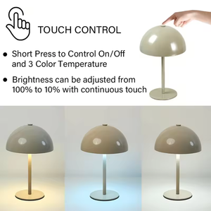 Lampada da Tavolo Creativa in Plastica ABS a Forma <span class=keywords><strong>di</strong></span> Fungo, Luce Notturna Decorativa per Soggiorno, Camera da Letto, Comodino, Matrimonio - Product Image 2