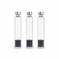 Flacon en verre borosilicate lisse de 3 ml, rechargeable, compatible avec les cartouches réutilisables V2 V3 V4