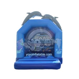 Structure gonflable Dolphin de 16 pieds avec impression numérique, équipement de parc aquatique de grande taille, en PVC de qualité commerciale, centre de jeux extérieur - Product Image 1