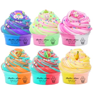 Kit de slime Skyward 6 pièces avec slime DIY parfumé sucette, biscuits, pâtisserie, café, slime scintillant, jouet anti-stress, boue de coton pour enfants - Product Image 1