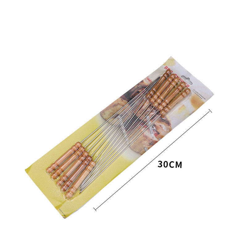 Wooden Handle Round Skewers (10 per pack)