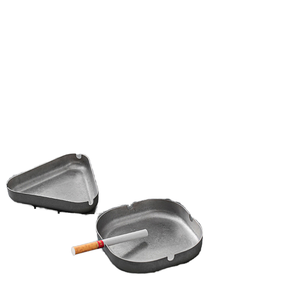 Cenicero de Cigarros Portátil, Retro, Redondo, de Acero Inoxidable Grueso, con Logotipo Personalizado, para Sala de Estar y Uso Doméstico - Product Image 1