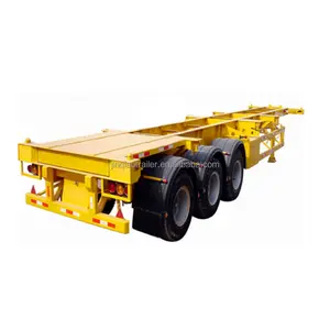 Jinqiao thương hiệu 2 3 4 trục 20 40 45 ft container Trailer tình trạng tốt phẳng Trailer bán Trailer dài để bán