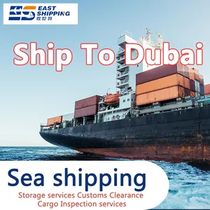 الشحن البحري الشرقي إلى دوبا شحن حاويات شنغهاي وكيل الشحن ضريبة التخليص المزدوجة إلى دبي