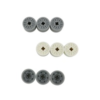 No.55982 Bonne Qualité Roue En Plastique DIY Accessoires Jouet Briques En Vrac Assemblage Blocs De Construction