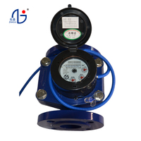 Compteur d'eau industriel haute performance en fonte, certifié IP68 OEM ISO4064, à turbine, grand calibre, à brides DN80-DN200, pour débits élevés