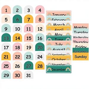 <span class=keywords><strong>Calendrier</strong></span> magnétique pour réfrigérateur personnalisé <span class=keywords><strong>avec</strong></span> logo bohème/arc-en-ciel, <span class=keywords><strong>avec</strong></span> des numéros <span class=keywords><strong>de</strong></span> mois/jours/semaines colorés pour la décoration <span class=keywords><strong>de</strong></span> la maison et <span class=keywords><strong>de</strong></span> la salle <span class=keywords><strong>de</strong></span> classe - Product Image 1