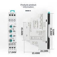 Relais clignotant double réglable KRV-09 220VAC/110VAC, relais miniature multifonctionnel 24VAC/DC, produit scellé