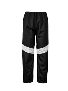 Men's Black And White Waterproof <b>Rain</b> <b>Jacket</b> With High Collar And Elastic Cuffs For Outdoor Hiking And Travel Raincoats - Product Image 3