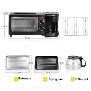 Exportación de comercio exterior, máquina de desayuno tres en uno, función de temporizador para hornear, tostadora automática para el hogar, máquina de sándwich - Product Image 2
