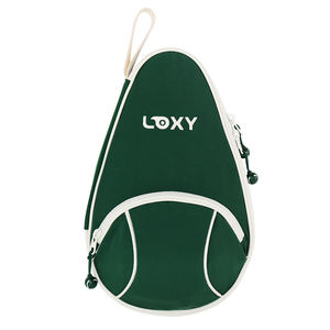 Sac de raquette de tennis et de pickleball à sangle réglable, coton recyclé, multifonctionnel, sport de plein air, sac de sport à bandoulière tendance - Product Image 1