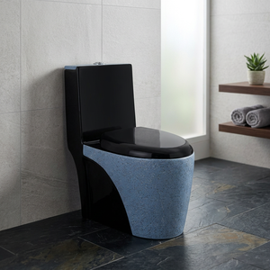 Offre Spéciale haute qualité noir décoratif en céramique une pièce placard à eau monobloc toilette Design de mode - Product Image 1