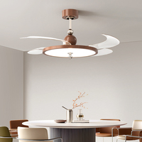 Ventilateurs de plafond intelligents LED de 42 pouces avec lampes LED, rotation de lecture pour salon, maison avec télécommande Wifi, vente chaude 2026