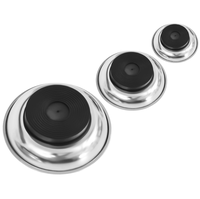 Bol magnétique en acier inoxydable de 4 pouces, plateau à outils magnétique, plateau à vis, écrous, boulons, support pour garage, mécanicien, maison