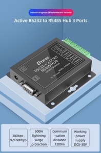 Dtech iot9016i quang điện cô lập hoạt động RS232 để RS485 truyền dữ liệu <span class=keywords><strong>HUB</strong></span> 3 cổng công nghiệp chuyển đổi - Product Image 2