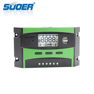 Suoerソーラーパネル12V 24V 20A家庭用PWMソーラーパワーコントローラー