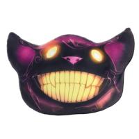 Coussin en peluche chat démon à grande bouche, motif dessin animé d'horreur, personnalisable avec logo imprimé, pour canapé, fourni directement par l'usine