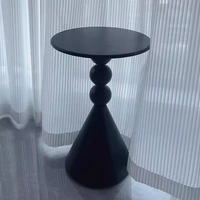 Noir Haute Qualité Moderne Petite Salle À Manger En Métal Chambre Durable Canapé-Lit Côté Table Basse Pour Salon