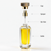 Fabricant de flacons de parfum avec boîte, 100 ml, logo personnalisé, flacon en verre de luxe vide, conforme à la norme PPWR, vente en gros, OEM, ODM, commande en gros