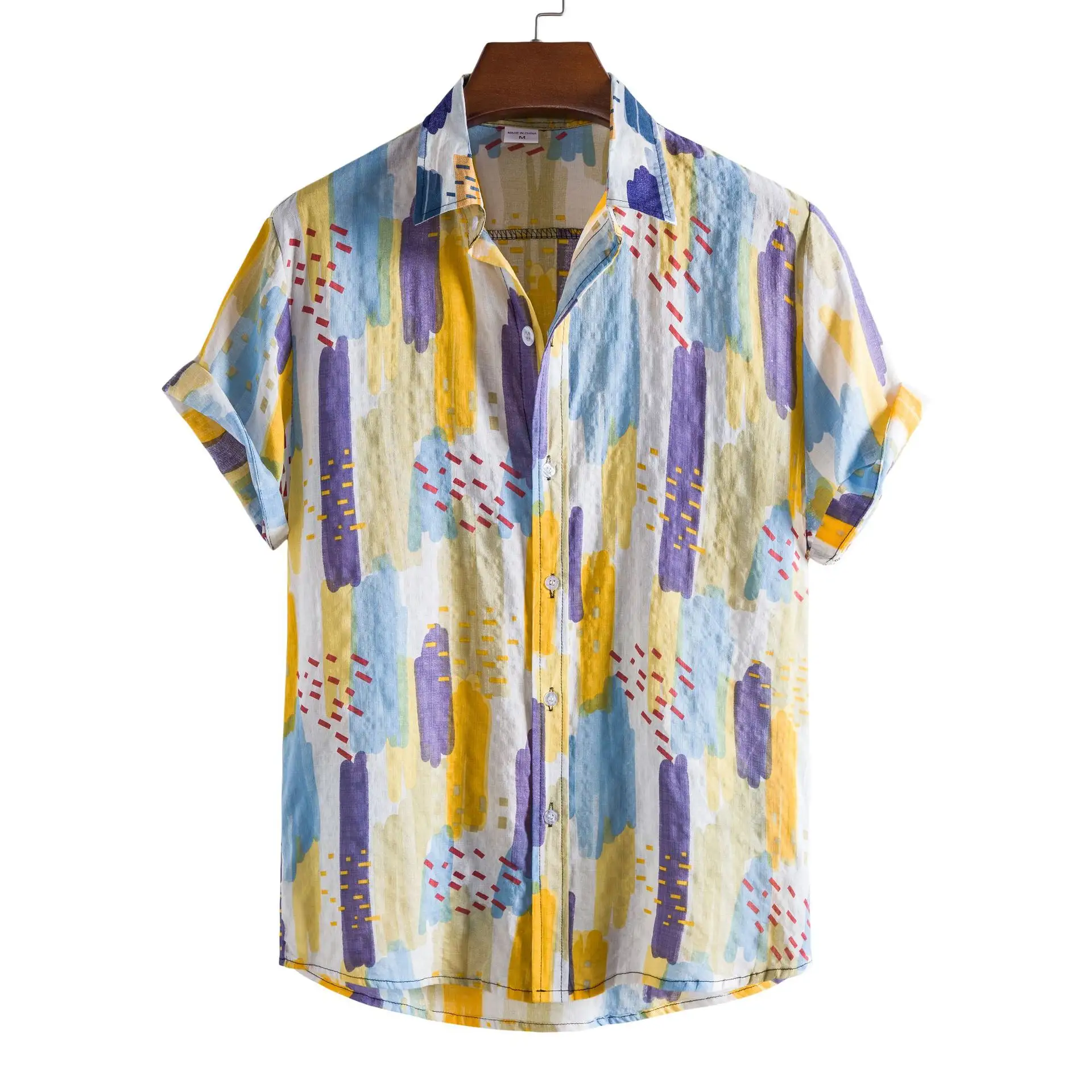 Heren Hawaiiaans Shirt Zomer Losse En Ademende Korte Mouwen Hawaiiaans Slim Fit Formele Kleding Top Bedrukte Vintage Bloemenblouse