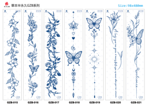 <span class=keywords><strong>Tatuajes</strong></span> Temporales Semipermanentes <span class=keywords><strong>para</strong></span> la Espalda, Resistentes al Agua y al Sudor, Duran 2 Semanas, Arte Corporal <span class=keywords><strong>para</strong></span> Chicas y Chicos - Product Image 6