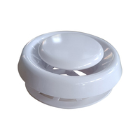 Diffuseur de plafond rond en plastique ABS de 4 pouces pour systèmes de ventilation