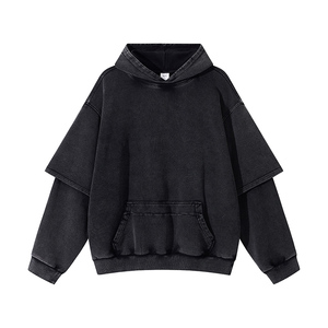 Sudadera con capucha de algodón de alta calidad al por mayor 2025 gran oferta de algodón Sudadera con capucha de gran tamaño cómodo suave grueso elegante sudaderas con capucha de los hombres - Product Image 1
