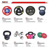 Ensemble de kettlebells commerciaux 2-20 kg avec poignée large, poids fixe, équipement d'entraînement de force pour la salle de sport et le fitness
