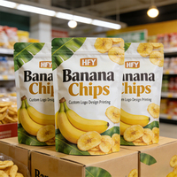 Sachet Doypack Personnalisé pour Chips de Pomme de Terre, Chips de Noix de Coco, Chips de Banane et Emballage Alimentaire