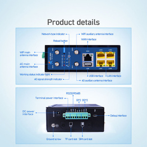G809-E 工业4G LTE VPN路由器 5端口千兆WAN+4LAN Wi-Fi RS232/RS485 DIN导轨式 -40~+70 ℃   CE EMEA APAC 智能电网物联网认证 - Product Image 3