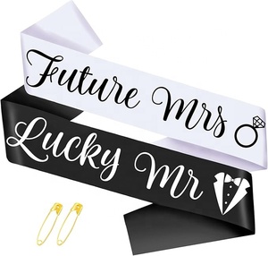 Kit de Sashs Drôles pour Future Madame et Future Monsieur, Sashs pour Future Mariée et Future Marié, Décorations pour Enterrement de Vie de Jeune Fille et Mariage - Product Image 1
