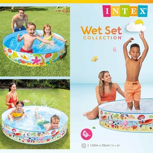 Piscine/<span class=keywords><strong>Baignoire</strong></span> Pliable Rigide en PVC <span class=keywords><strong>INTEX</strong></span> 56451 pour Enfants, Non <span class=keywords><strong>Gonflable</strong></span>, 152cm x 25cm, Grande Taille - Product Image 4