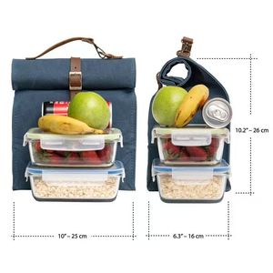 Grande capacité une épaule Oxford sac à lunch multifonctionnel pliable isolation pour sport Camping voyage sac isotherme - Product Image 2