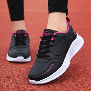 Nouvelles Chaussures Plates de Sport Décontractées pour Femmes en Cuir Artificiel Respirant et Imperméable, Tailles Plus, Collection Automne/Hiver 2025 - Product Image 2
