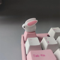 Clavier mécanique personnalisé mignon et amusant avec touches ESC 1U 4R XDA