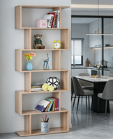 Étagère Modulaire Trapézoïdale en Bois de Style Contemporain, Multi-niveaux, pour Rangement et Présentation dans le Salon – Meilleure Vente