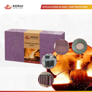 Ladrillos Refractarios de Alta Calidad KERUI, Ladrillo Refractario de Corindón Cromado para Incinerador de Basura - Product Image 3
