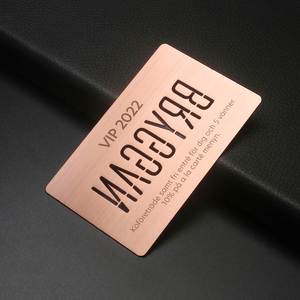 Cartes de visite personnalisées en métal, NFC en option, découpe laser, cartes de visite en métal - Product Image 5